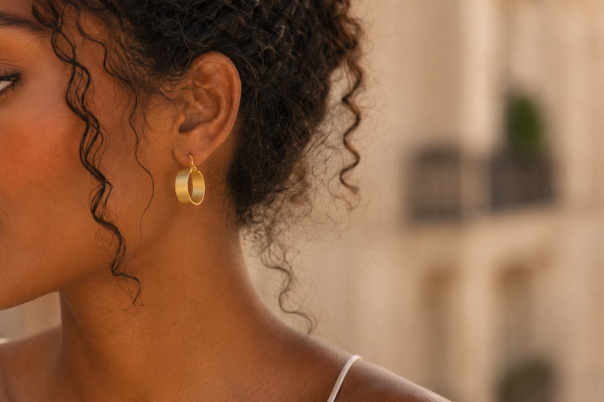 Boucles d'oreilles Violette