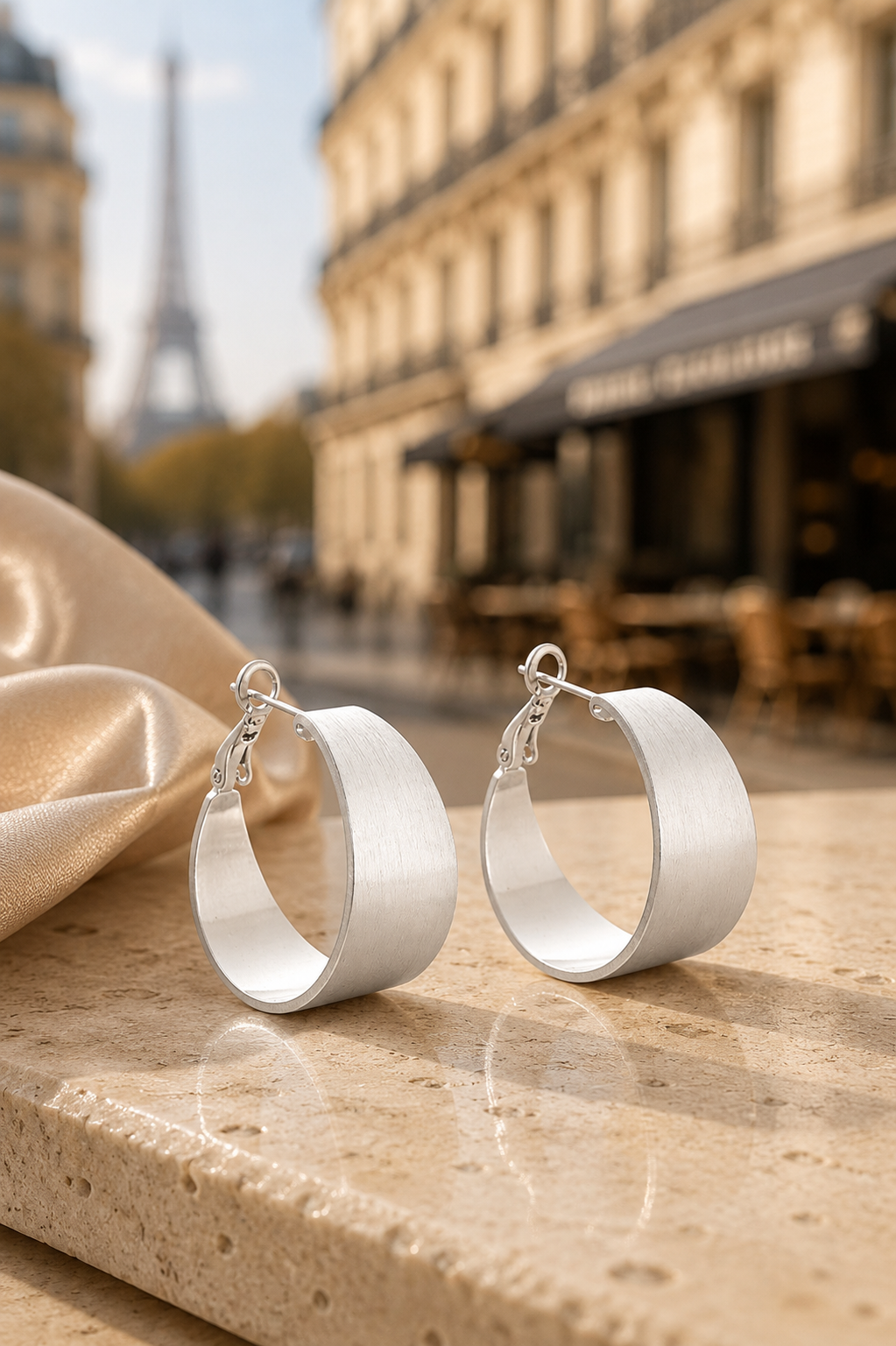 Boucles d'oreilles Violette