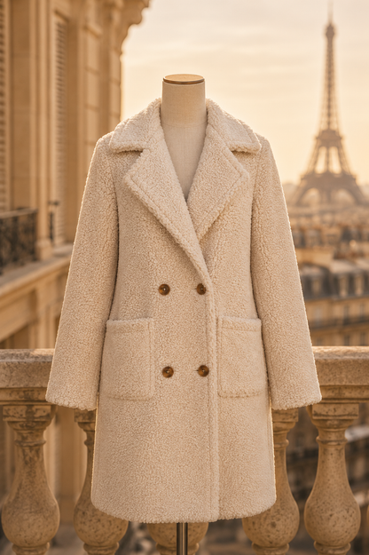 Manteau long doublé de laine