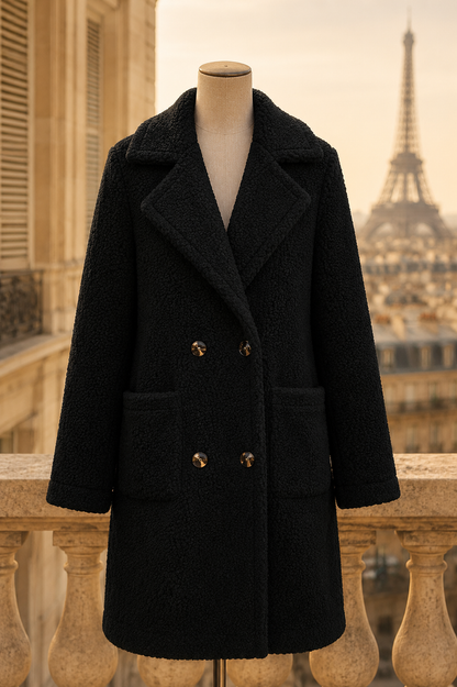 Manteau long doublé de laine