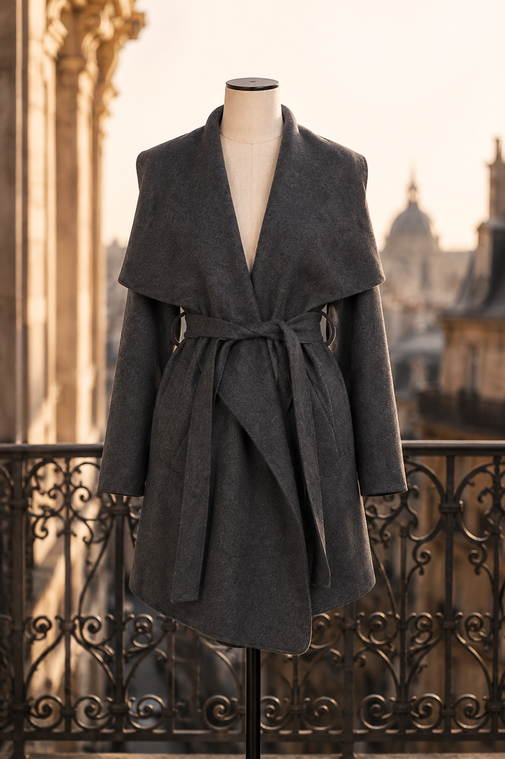 Trench-Coat à taille ajustable
